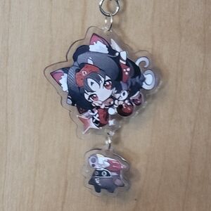 💀NEW 💀 Cute Cat Anime  Character Keychain